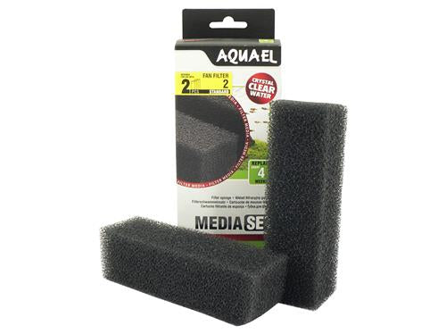 AQUAEL FAN 2 PLUS MEDIA SPONGE SET (2PC)
