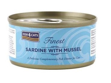 Fish4Cats Sardine & Mussel 70G Cat food tin
