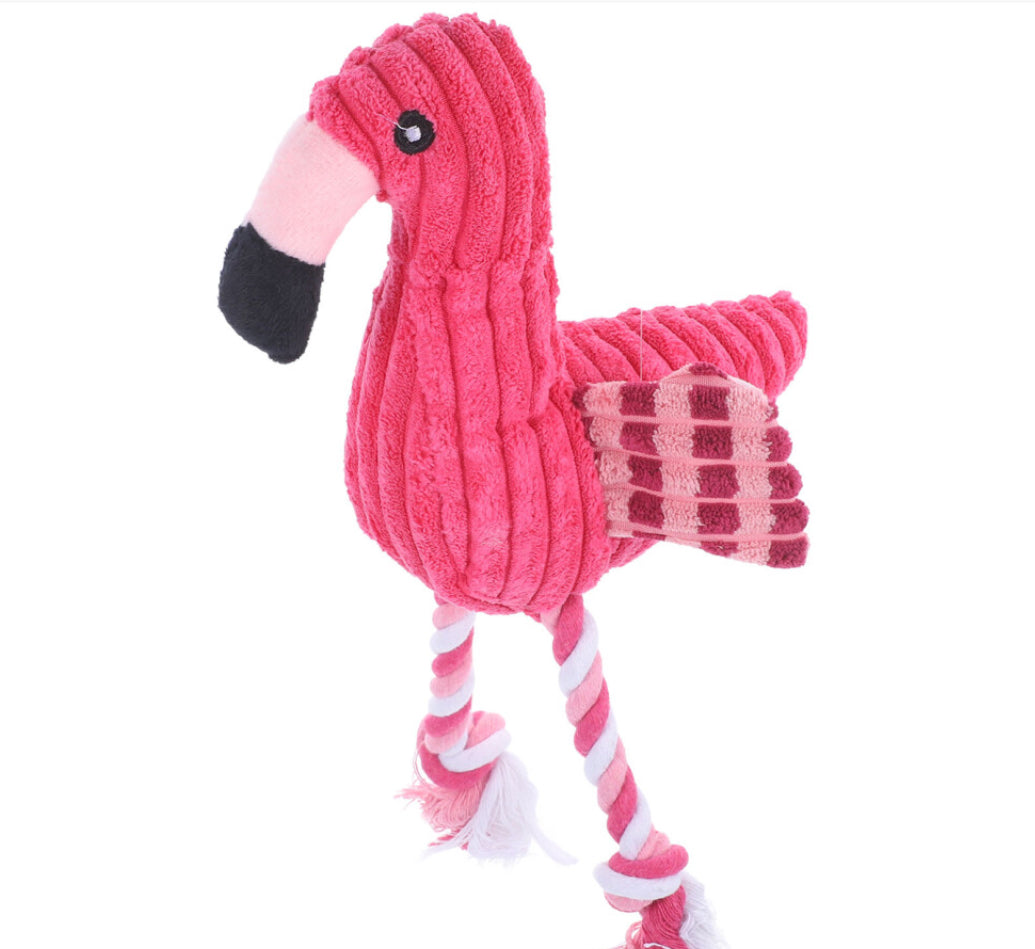 Flamingo chew toy