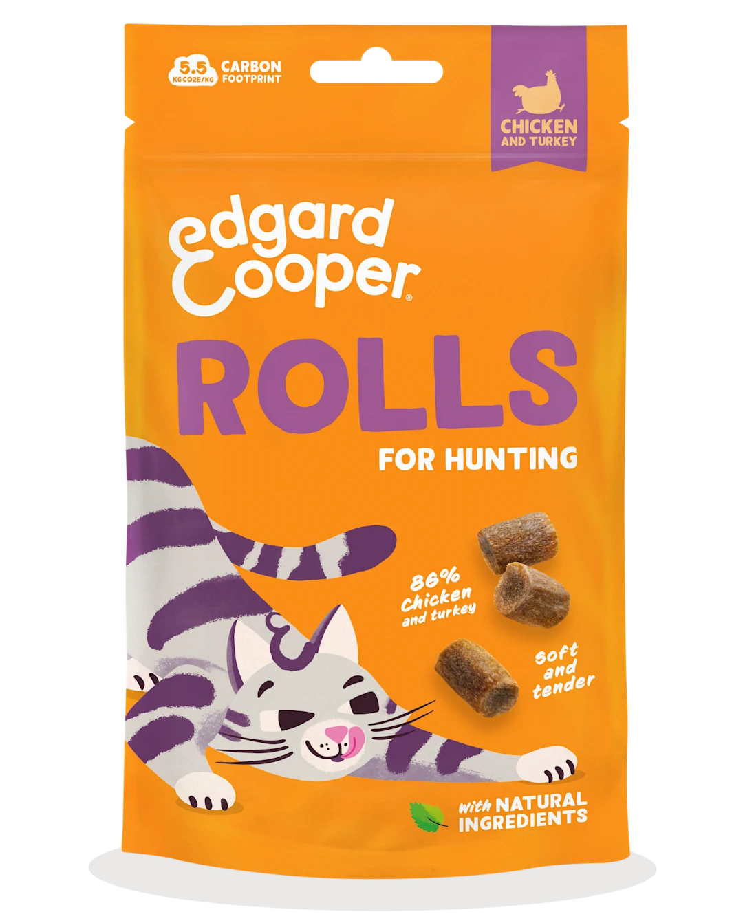 Edgard & Cooper Cat Chicken & Turkey Rolls