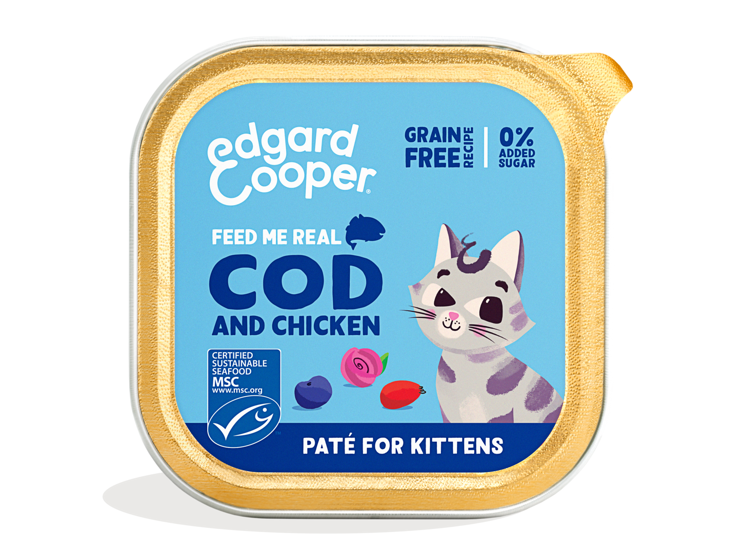 Edgard Cooper Cod & Chicken Pate Kitten 85g