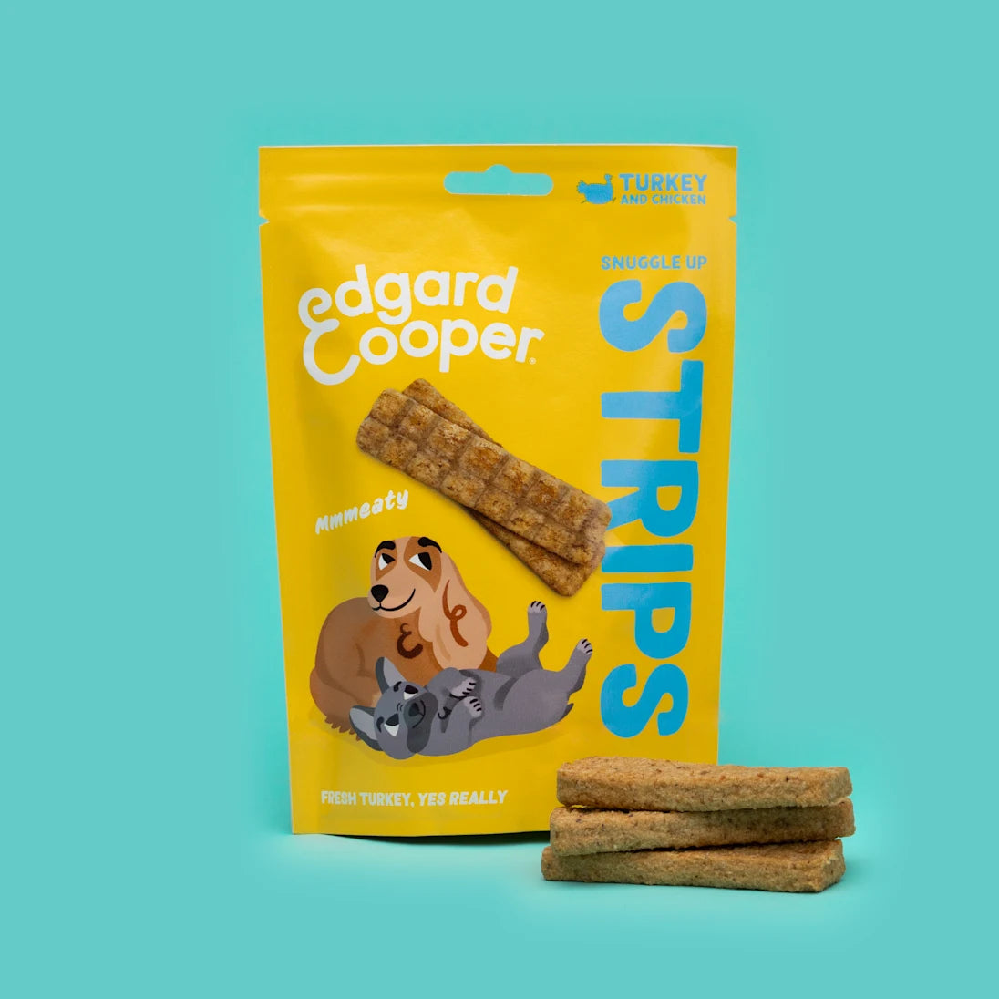 Edgard & Cooper Dog Strips Turkey & Chicken