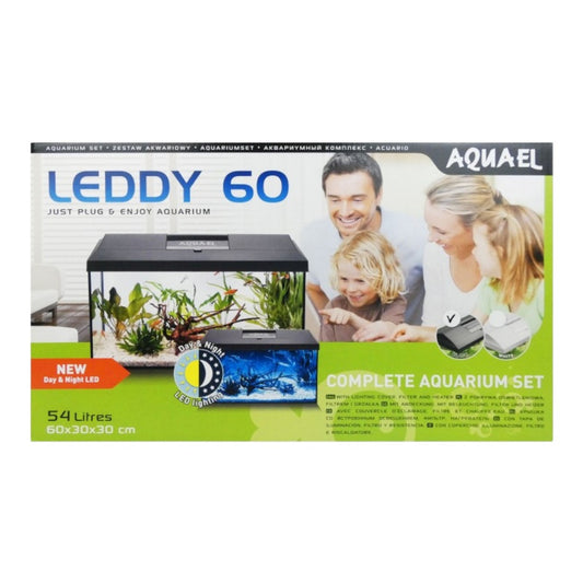 LEDDY BLACK TROPICAL AQUARIUM 60CM 54LT