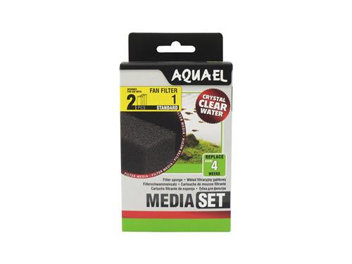 AQUAEL FAN 1 PLUS MEDIA SPONGE SET (2PC)
