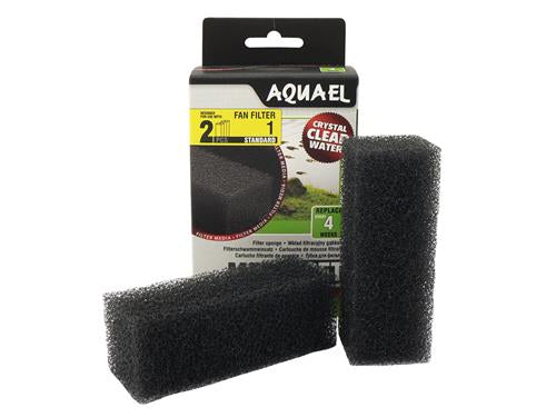 AQUAEL FAN 1 PLUS MEDIA SPONGE SET (2PC)