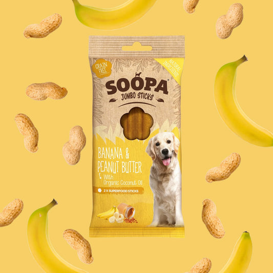 Banana & Peanut Butter Jumbo Dental Stick