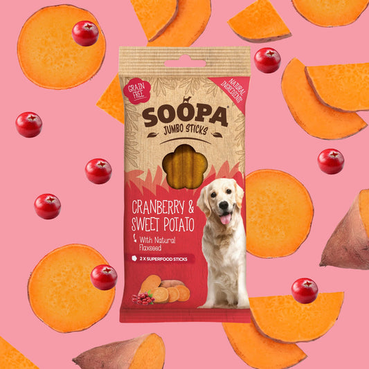Cranberry & Sweet Potato Jumbo Dental Stick