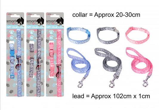 Small Dog & Puppy Lead/Collar Set