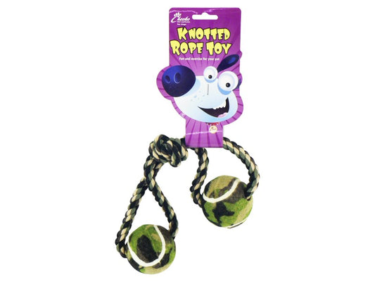 CHEEKO TENNIS BALL ROPE DUMBELL REG 30CM
