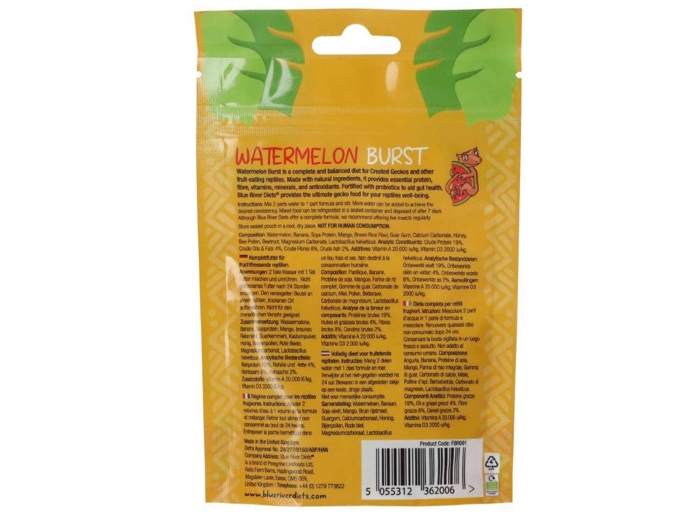 BLUE RIVER WATERMELON 60G GECKO FOOD
