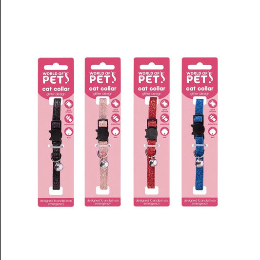 Glitter Design Cat Collar
