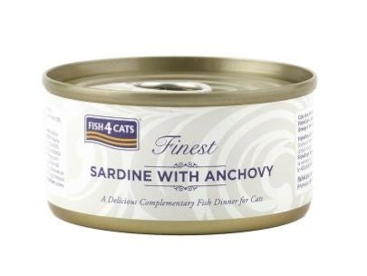 Fish4Cats SARDINE&ANCHOVY 70G CAT FOOD TIN
