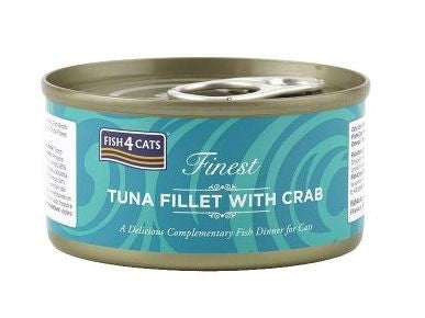 Fish4Cats TUNA + CRAB 70G CAT FOOD TIN