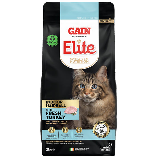 Gain Elite Cat Indoor/Hairball 2kg