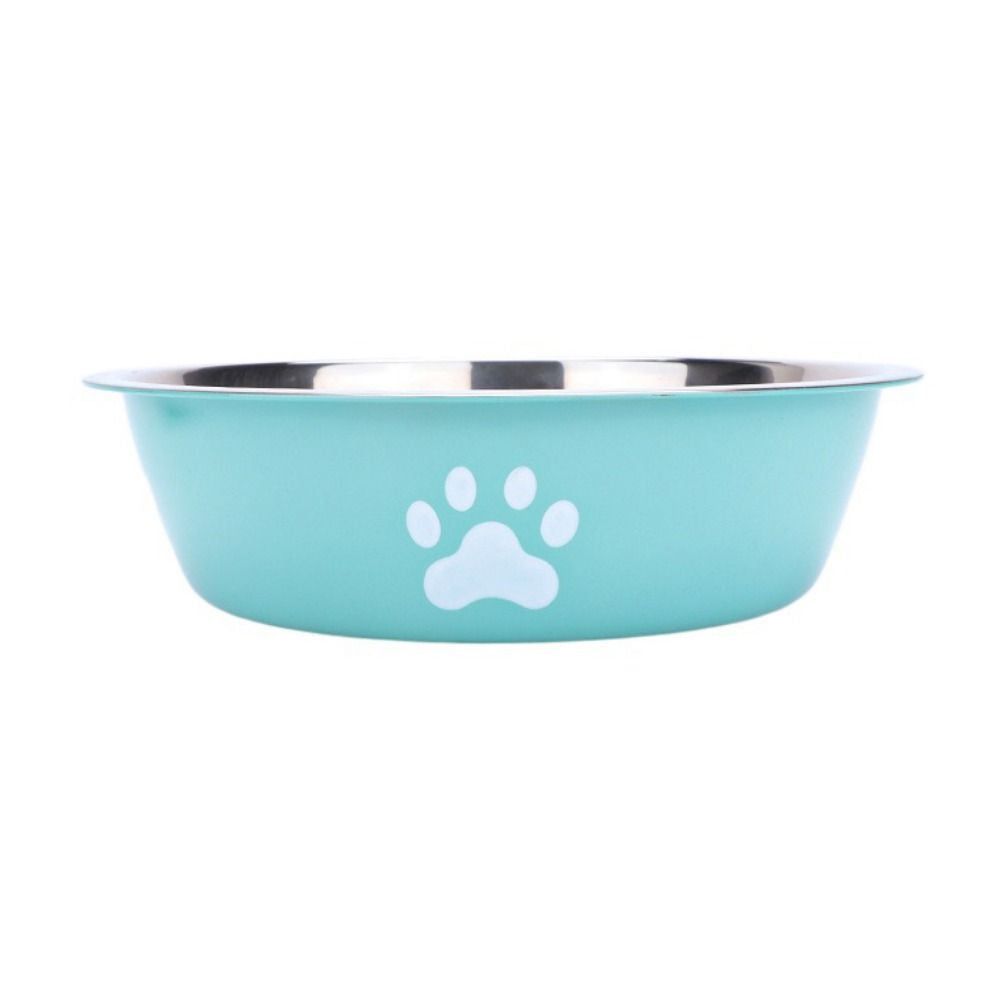 Non-rust Stainless Steel Feeding Bowl Grey/Pink/Turquoise