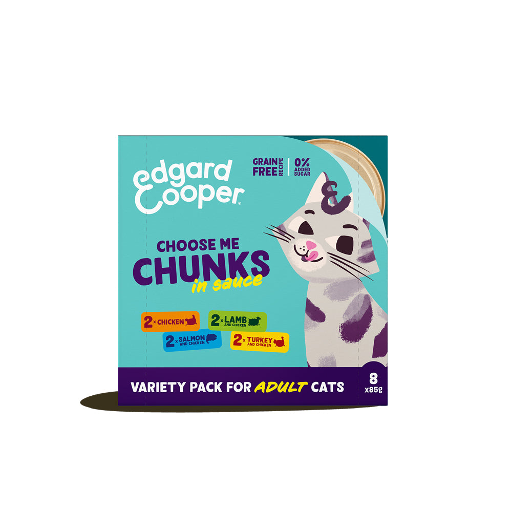 Edgard & Cooper Cat Chunck Variety Pack 8 x 85g
