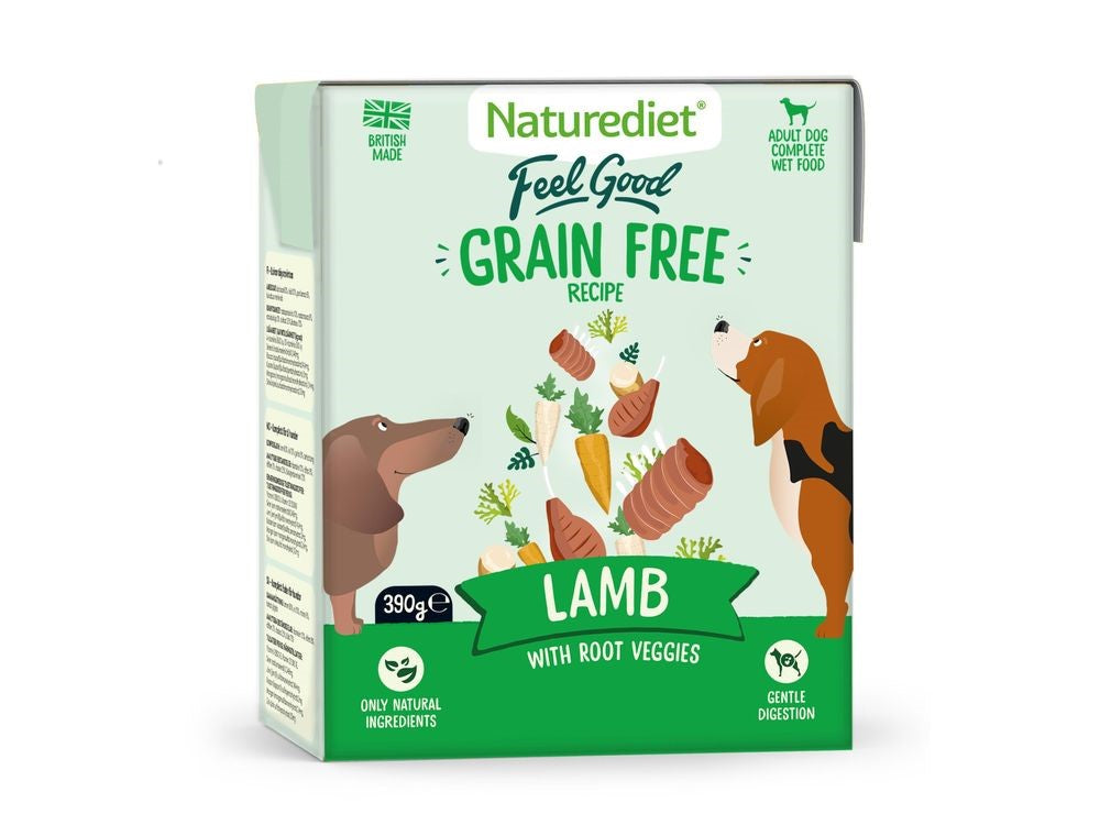 NATUREDIET GRAINFREE LAMB 390G