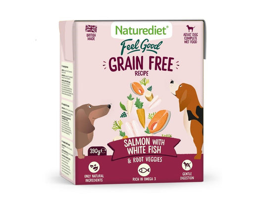 NATUREDIET GRAINFREE SALMON 390G