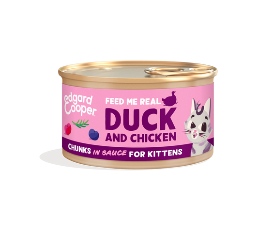 Edgard & Cooper Duck & Chicken Kitten 85g