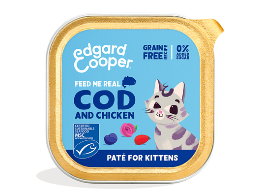 Edgard Cooper Cod & Chicken Pate Kitten 85g