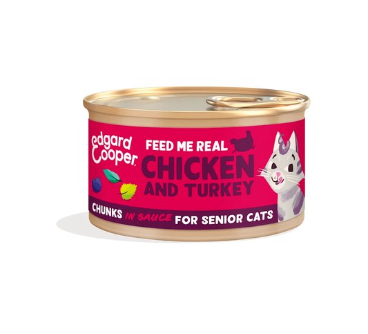 Edggard & Cooper Chicken & Turkey Cat senior 85g