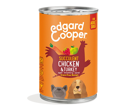 Edgard & Cooper Chicken & Turkey 400g Can / Buy 5 Get 1 Free