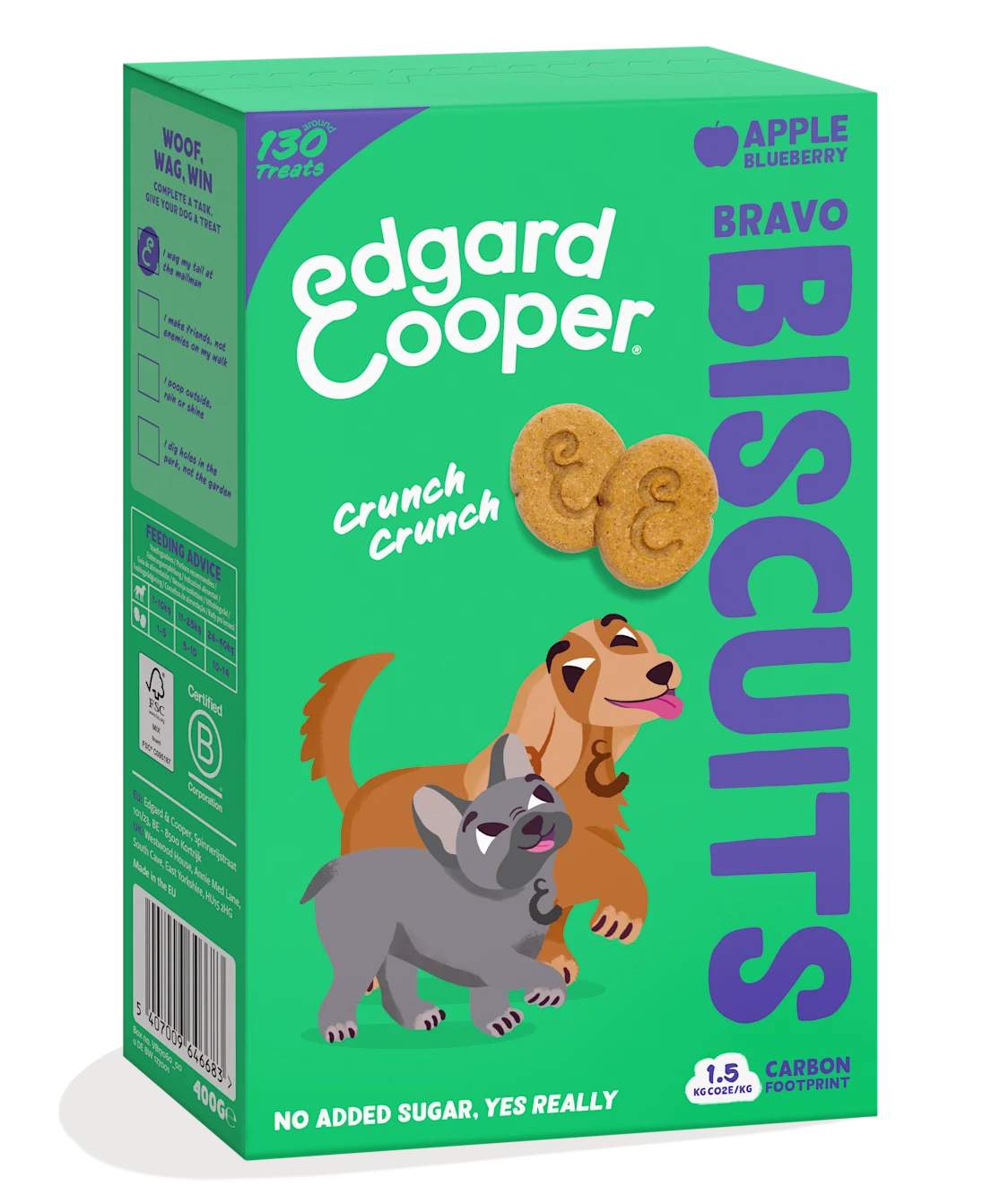 Edgard & Cooper Dog Biscuits Apple & Blueberry