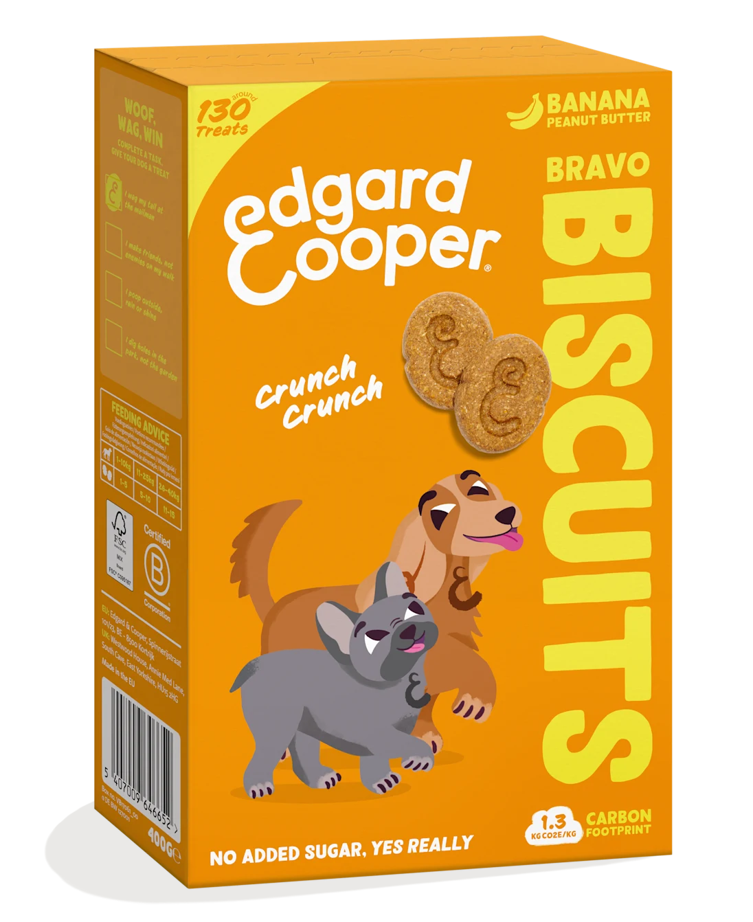 Edgard & Cooper Dog Biscuits Banana