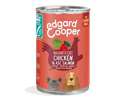 Edgard & Cooper Senior Dog Chicken & Salmon 400g Can
