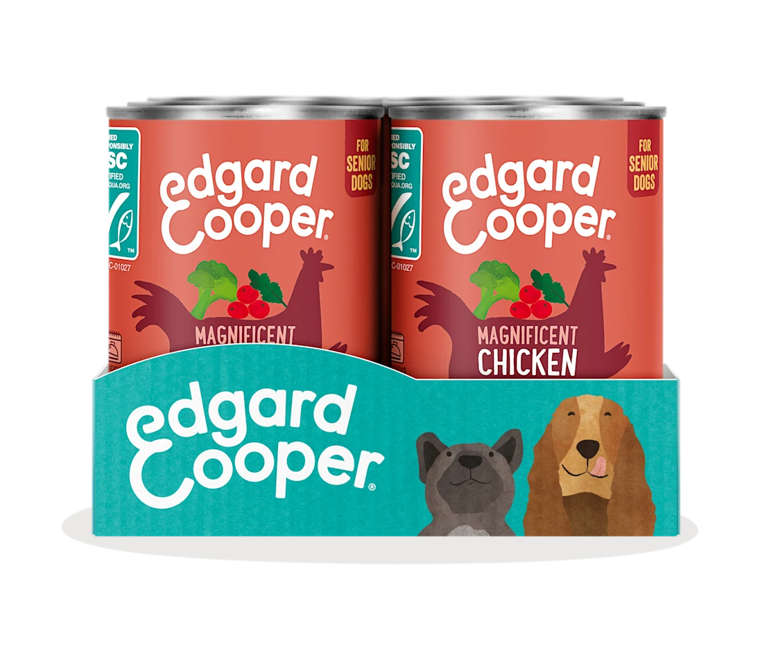 Edgard & Cooper Senior Dog Chicken & Salmon 400g Can