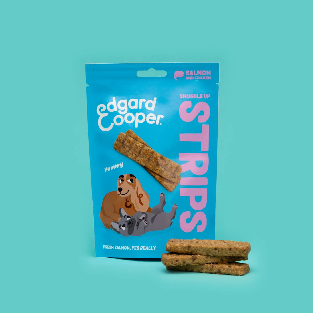 Edgard & Cooper Dog Strips Salmon