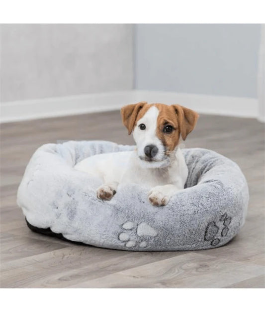 Trixie - Nando Round Bed Cuddly Place - Light Grey - 50x40cm