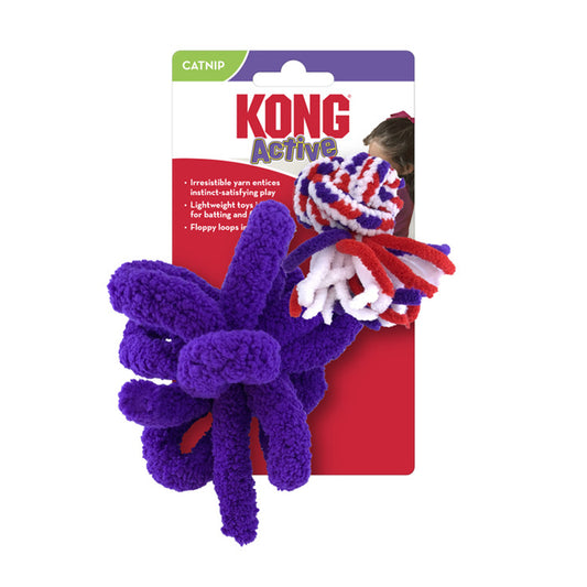 KONG Cat Active Rope Red & Purple