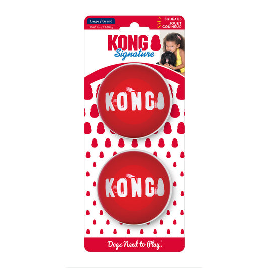 Kong Signature Balls L 2 Pack