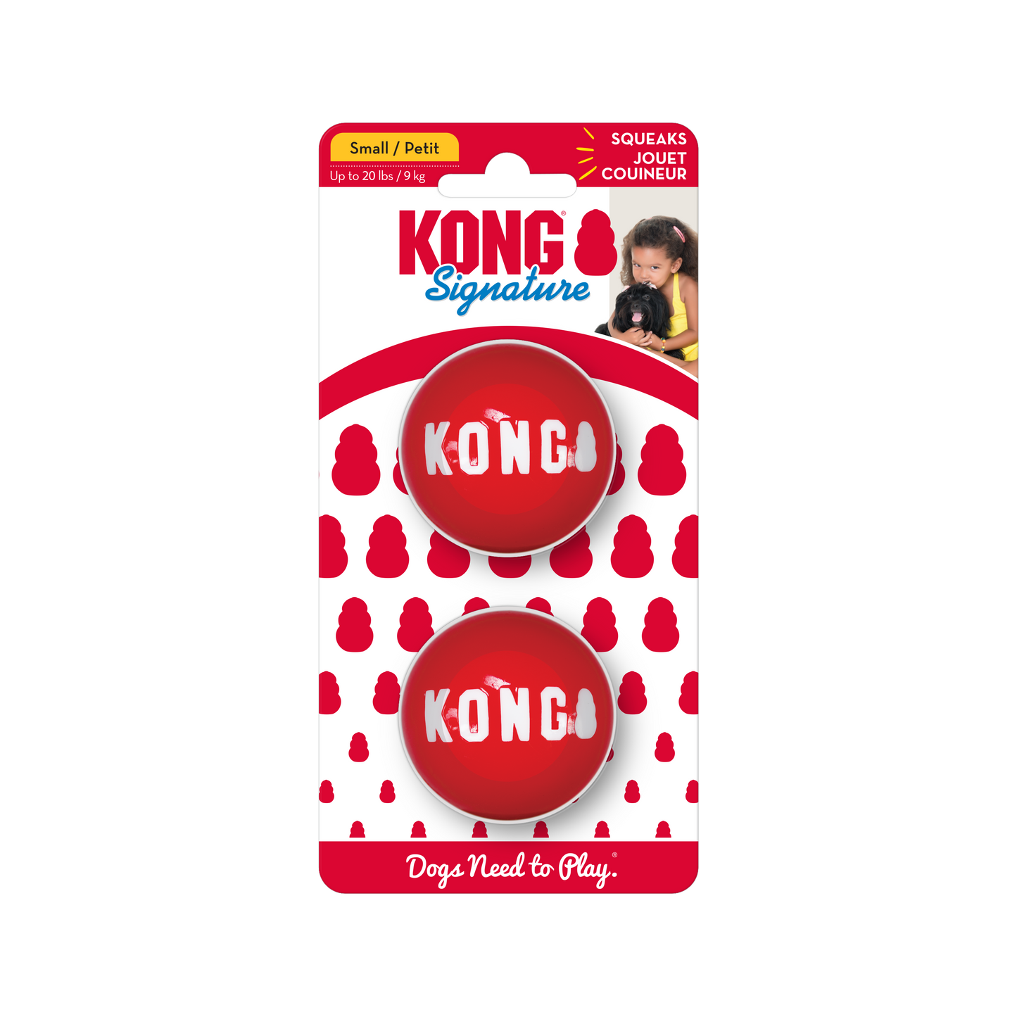 Kong Signature Balls Small 2 Pack