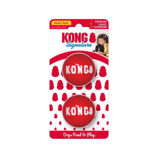 Kong Signature Balls Small 2 Pack
