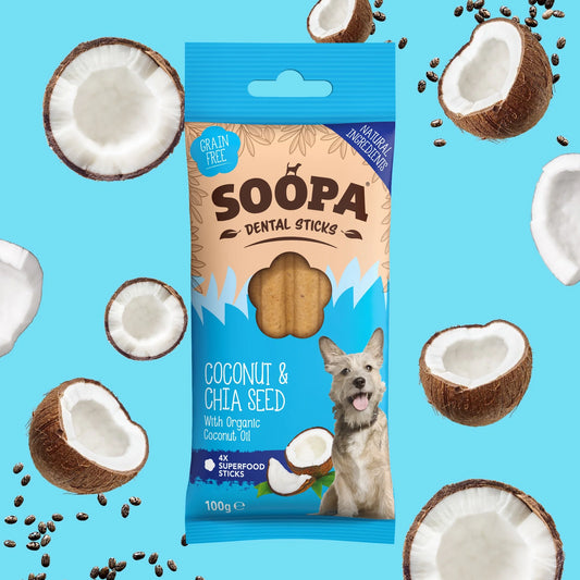 Coconut & Chia Seed Dental Sticks