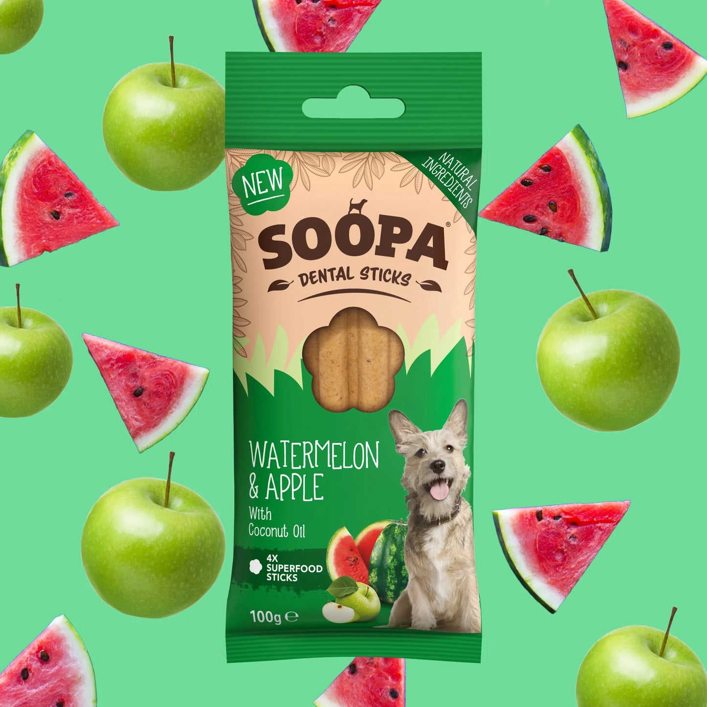 Watermelon & Apple Dental Sticks