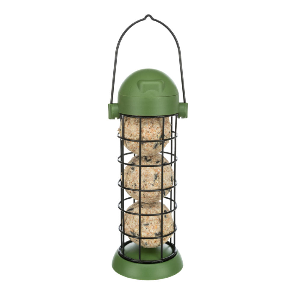 Fat Ball Feeder Plastic/ Metal Green 22cm