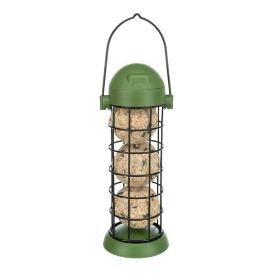 Fat Ball Feeder Plastic/ Metal Green 22cm