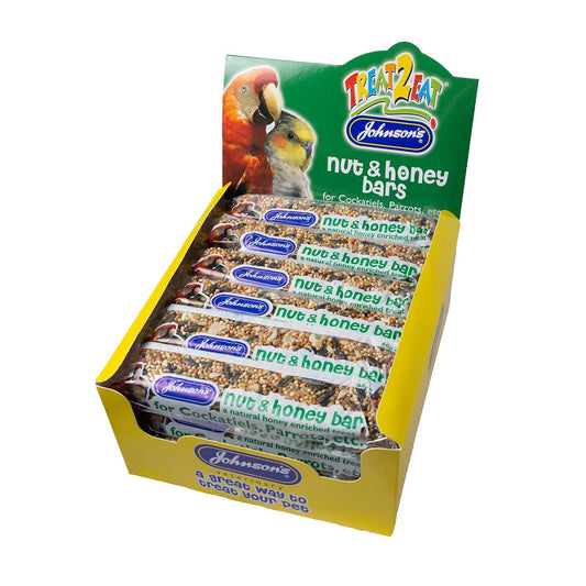 Nut & Honey Bars for Cockatiels, Parrots
