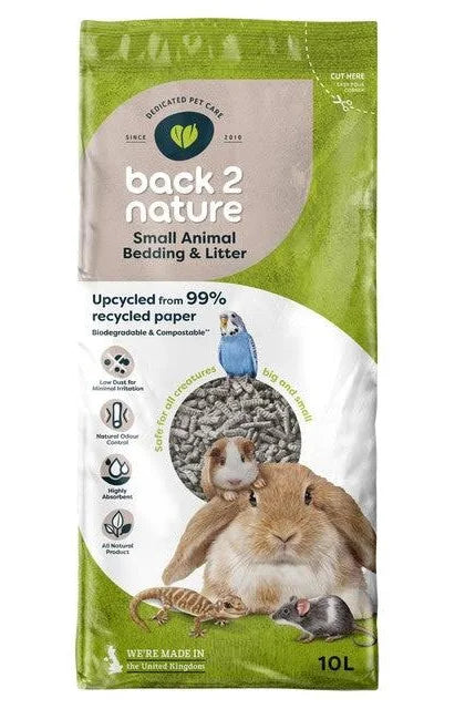 BACK 2 NATURE SMALL ANIMAL BEDDING & LITTER 10LT