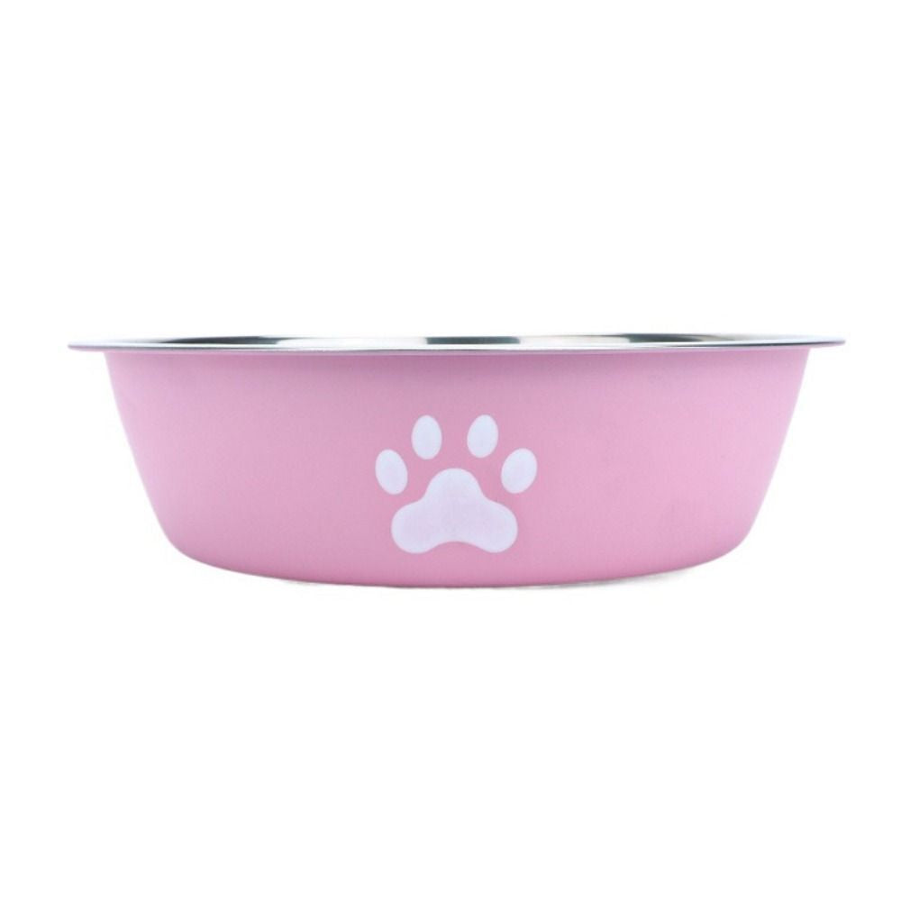 Non-rust Stainless Steel Feeding Bowl Grey/Pink/Turquoise